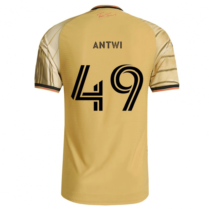 Danxen Homme Maillot Seth Antwi #49 Brun Jaune Noir Tenues Extérieur 2026/27 T-Shirt