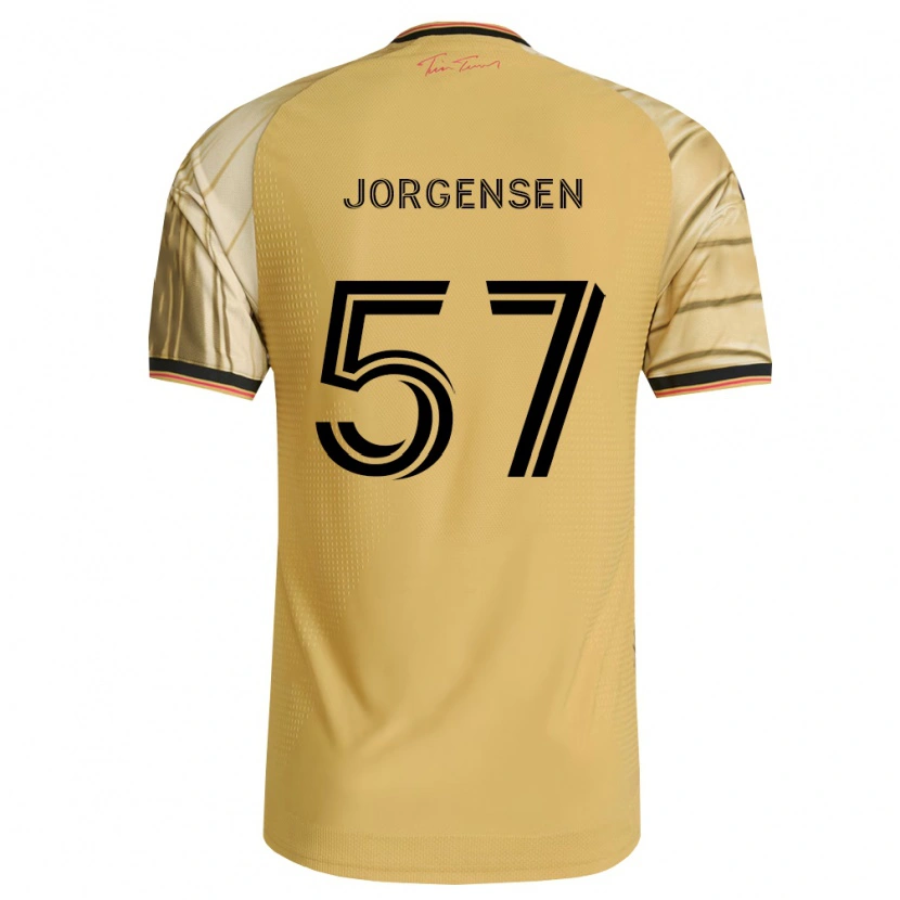 Danxen Homme Maillot Owen Jorgensen #57 Brun Jaune Noir Tenues Extérieur 2026/27 T-Shirt