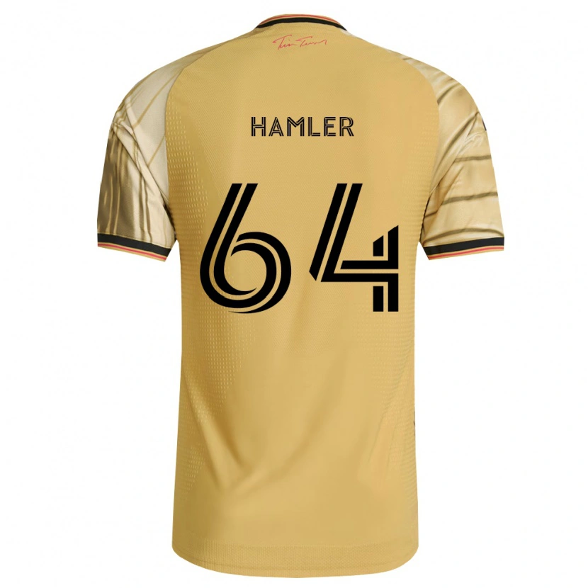 Danxen Homme Maillot Cobe Hamler #64 Brun Jaune Noir Tenues Extérieur 2026/27 T-Shirt