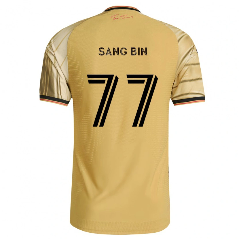 Danxen Homme Maillot Sang-Bin Jeong #77 Brun Jaune Noir Tenues Extérieur 2026/27 T-Shirt
