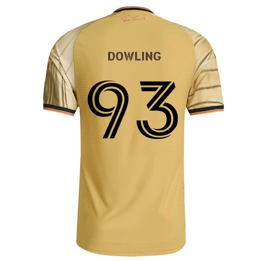 Danxen Homme Maillot Drew Dowling #93 Brun Jaune Noir Tenues Extérieur 2026/27 T-Shirt
