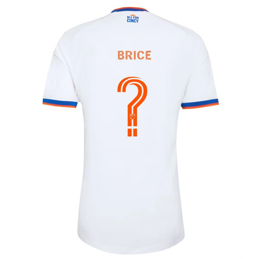 Danxen Homme Maillot Nolan Brice #0 Blanc Bleu Marine Orange Tenues Extérieur 2026/27 T-Shirt