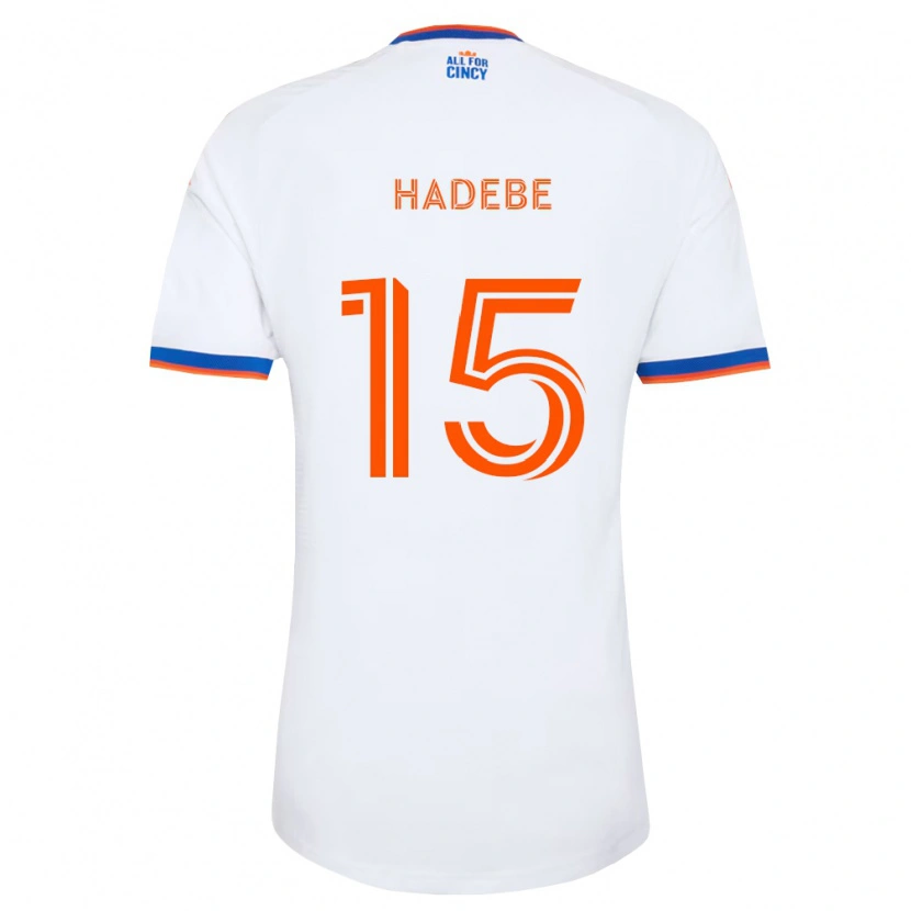 Danxen Homme Maillot Teenage Hadebe #15 Blanc Bleu Marine Orange Tenues Extérieur 2026/27 T-Shirt