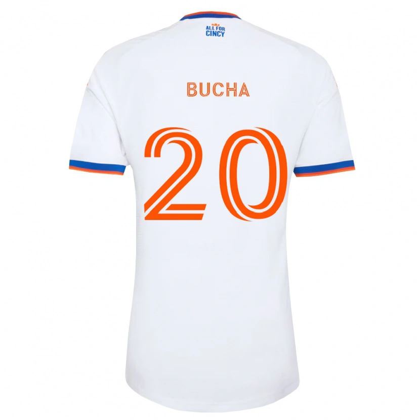 Danxen Homme Maillot Pavel Bucha #20 Blanc Bleu Marine Orange Tenues Extérieur 2026/27 T-Shirt
