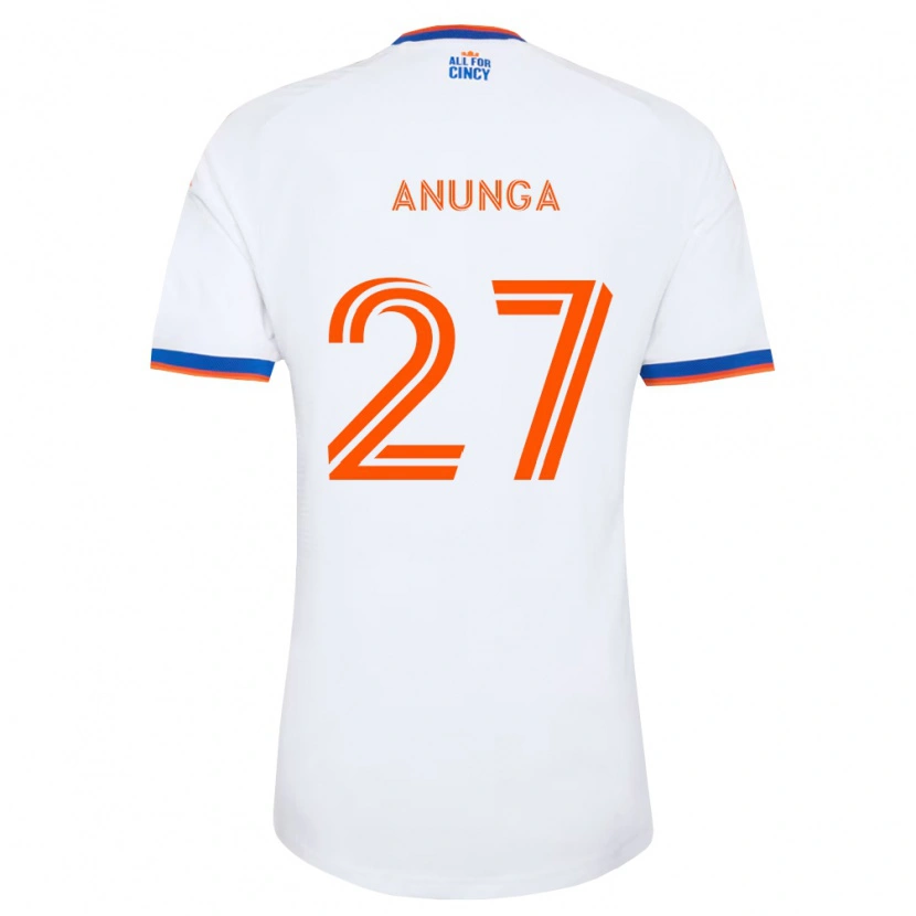 Danxen Homme Maillot Tah Anunga #27 Blanc Bleu Marine Orange Tenues Extérieur 2026/27 T-Shirt