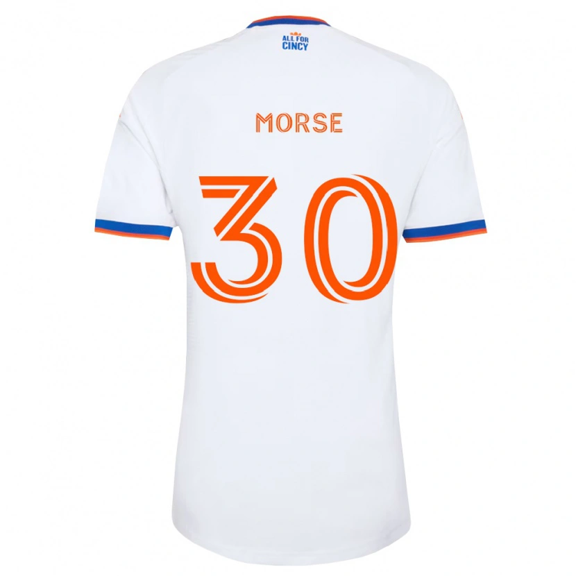Danxen Homme Maillot Hunter Morse #30 Blanc Bleu Marine Orange Tenues Extérieur 2026/27 T-Shirt