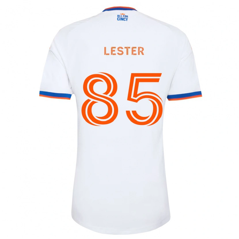 Danxen Homme Maillot Dominick Lester #85 Blanc Bleu Marine Orange Tenues Extérieur 2026/27 T-Shirt