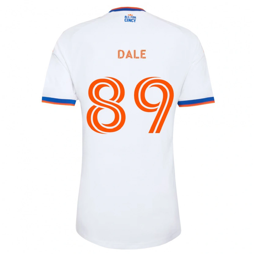 Danxen Homme Maillot Connor Dale #89 Blanc Bleu Marine Orange Tenues Extérieur 2026/27 T-Shirt