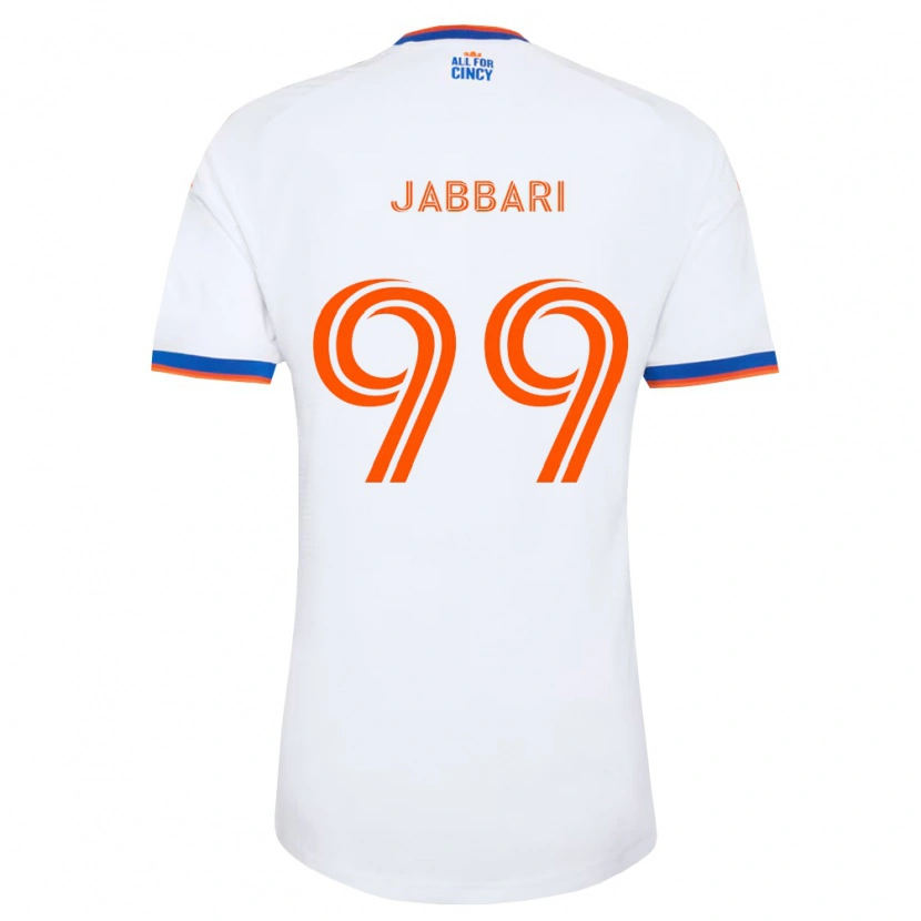 Danxen Homme Maillot Ayoub Jabbari #99 Blanc Bleu Marine Orange Tenues Extérieur 2026/27 T-Shirt