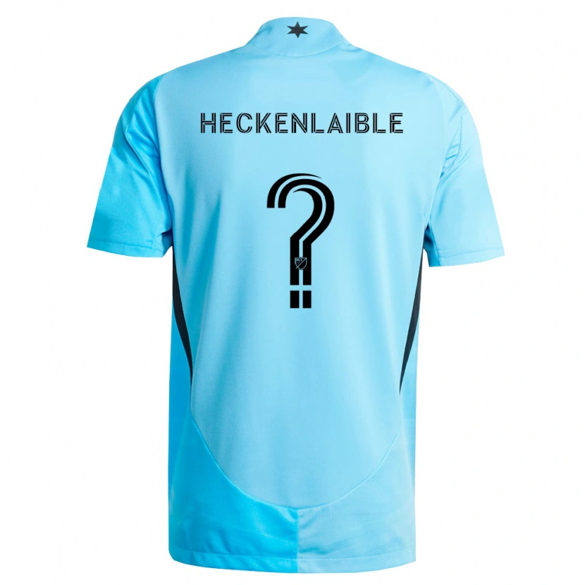 Danxen Homme Maillot Andrew Heckenlaible #0 Bleu Clair Noir Tenues Extérieur 2026/27 T-Shirt