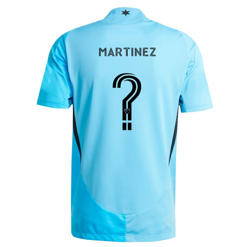 Danxen Homme Maillot Aidan Martinez #0 Bleu Clair Noir Tenues Extérieur 2026/27 T-Shirt