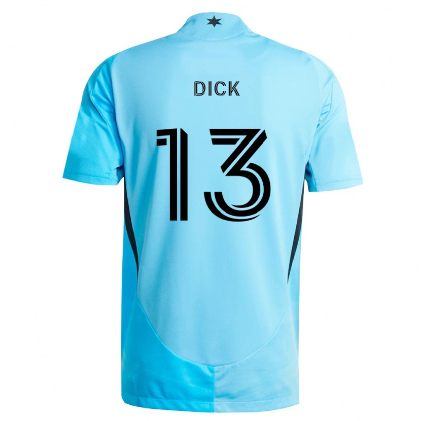Danxen Homme Maillot Eric Dick #13 Bleu Clair Noir Tenues Extérieur 2026/27 T-Shirt