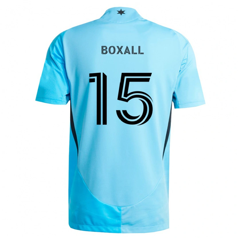 Danxen Homme Maillot Michael Boxall #15 Bleu Clair Noir Tenues Extérieur 2026/27 T-Shirt
