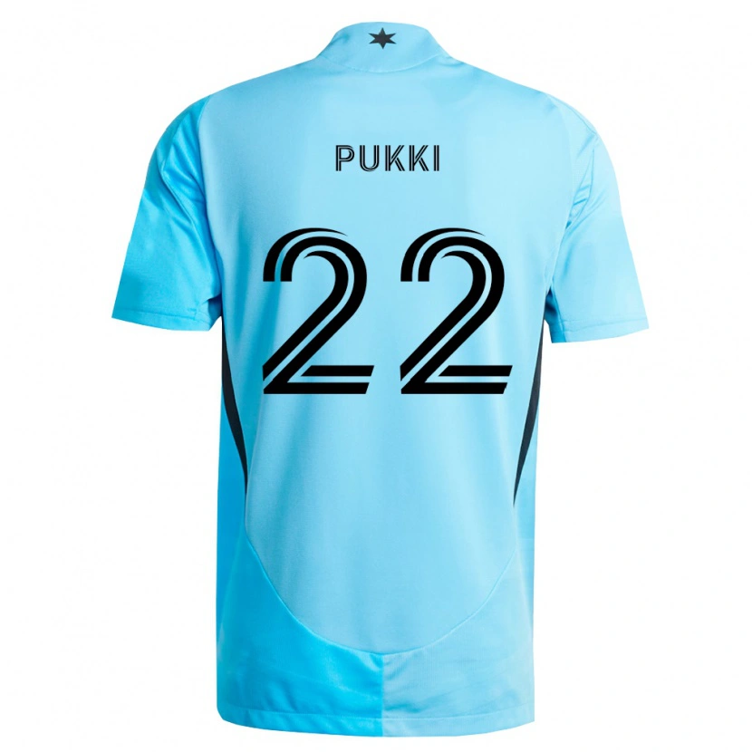 Danxen Homme Maillot Teemu Pukki #22 Bleu Clair Noir Tenues Extérieur 2026/27 T-Shirt
