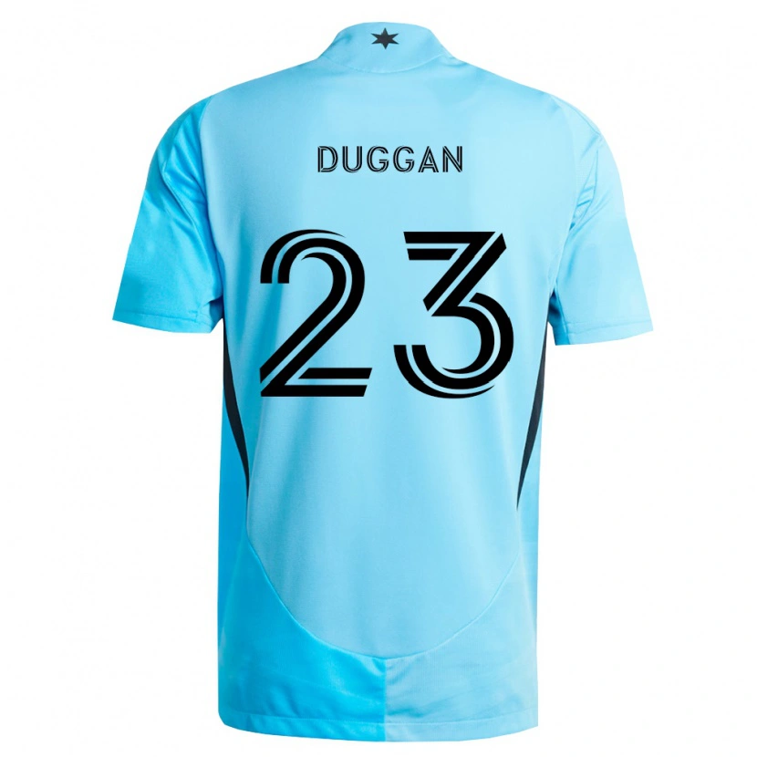 Danxen Homme Maillot Morris Duggan #23 Bleu Clair Noir Tenues Extérieur 2026/27 T-Shirt