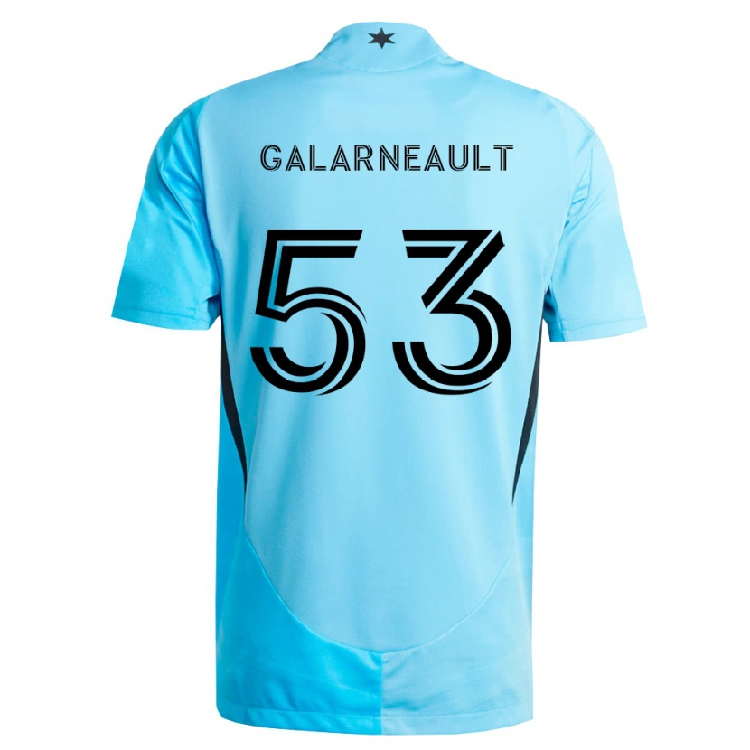Danxen Homme Maillot Benjamin Galarneault #53 Bleu Clair Noir Tenues Extérieur 2026/27 T-Shirt
