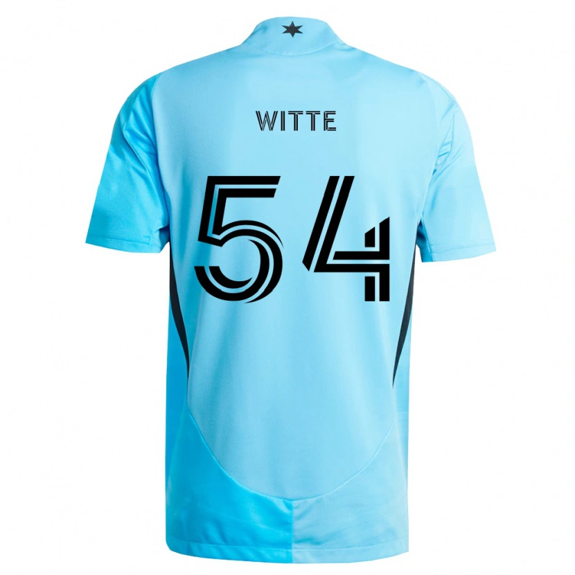 Danxen Homme Maillot Alex Witte #54 Bleu Clair Noir Tenues Extérieur 2026/27 T-Shirt