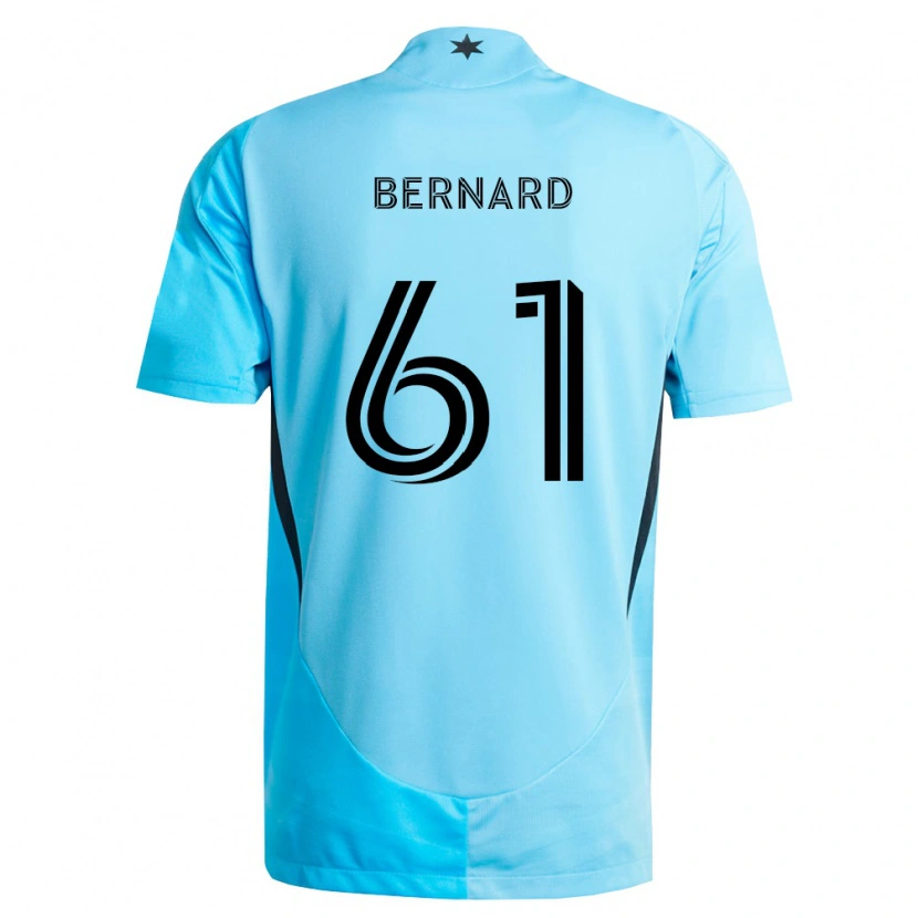 Danxen Homme Maillot Jadan Bernard #61 Bleu Clair Noir Tenues Extérieur 2026/27 T-Shirt