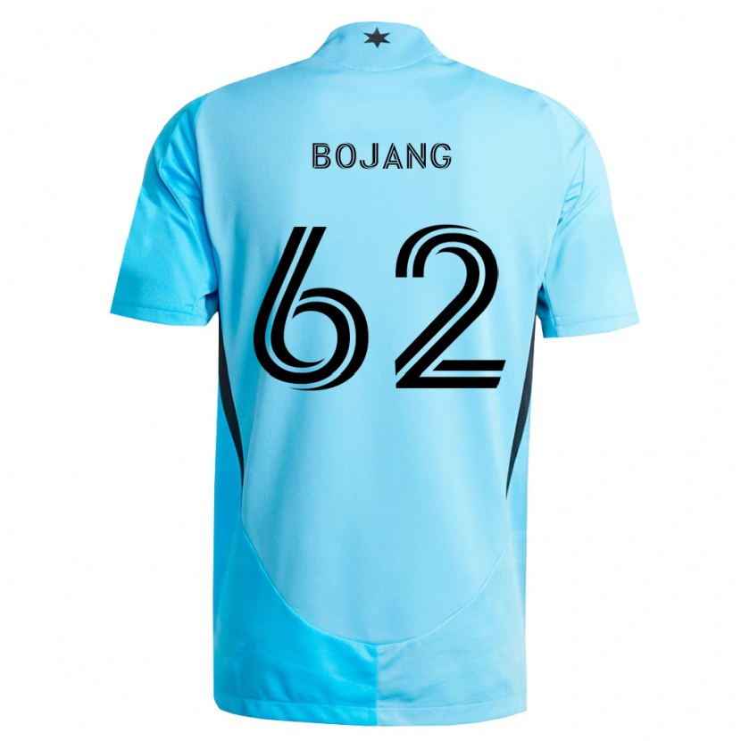 Danxen Homme Maillot Mohammad Bojang #62 Bleu Clair Noir Tenues Extérieur 2026/27 T-Shirt