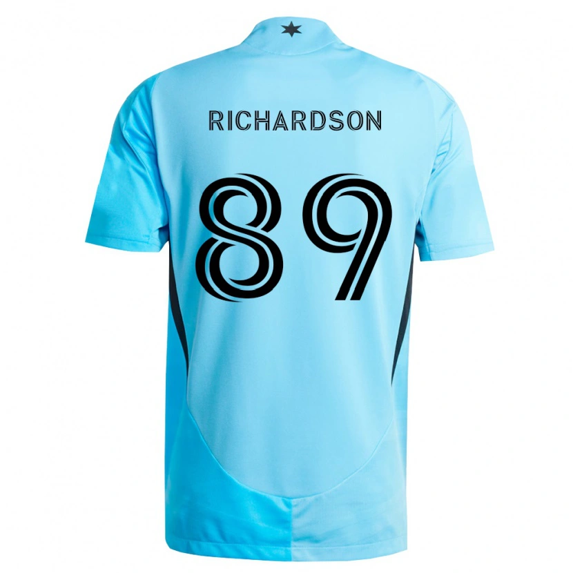 Danxen Homme Maillot Nick Richardson #89 Bleu Clair Noir Tenues Extérieur 2026/27 T-Shirt