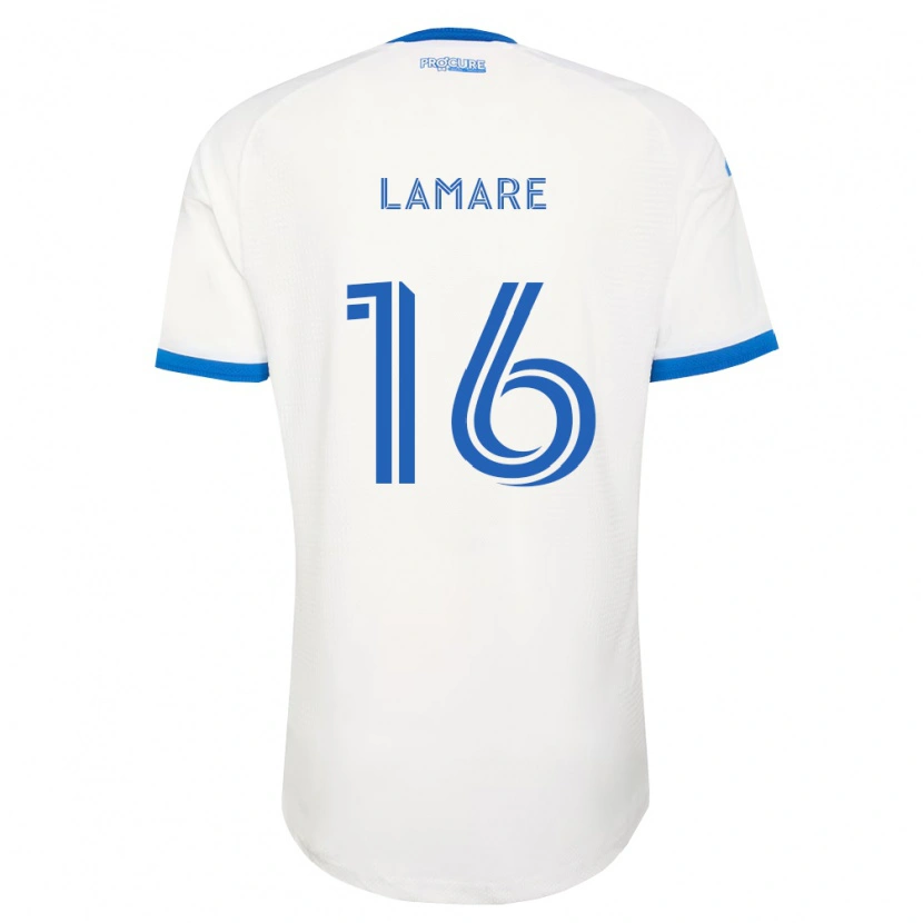 Danxen Homme Maillot Samuel Lamare #16 Bleu Ciel Blanc Tenues Extérieur 2026/27 T-Shirt