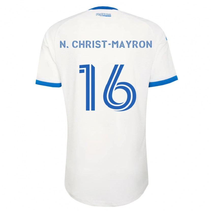 Danxen Homme Maillot Brou Aya N'ta Christ-Mayron #16 Bleu Ciel Blanc Tenues Extérieur 2026/27 T-Shirt