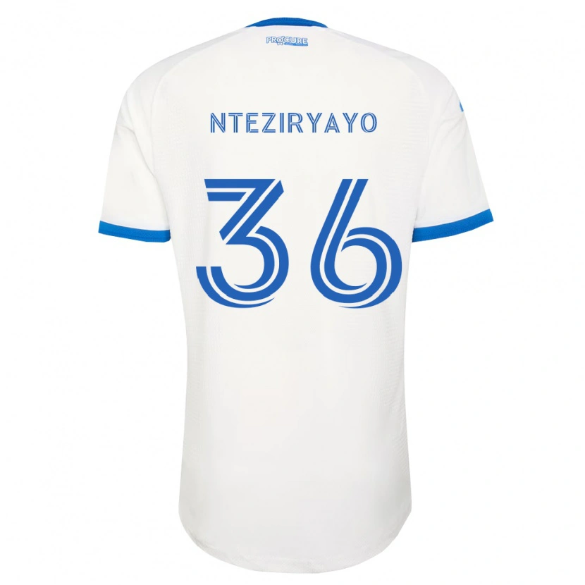 Danxen Homme Maillot Josh Nteziryayo #36 Bleu Ciel Blanc Tenues Extérieur 2026/27 T-Shirt