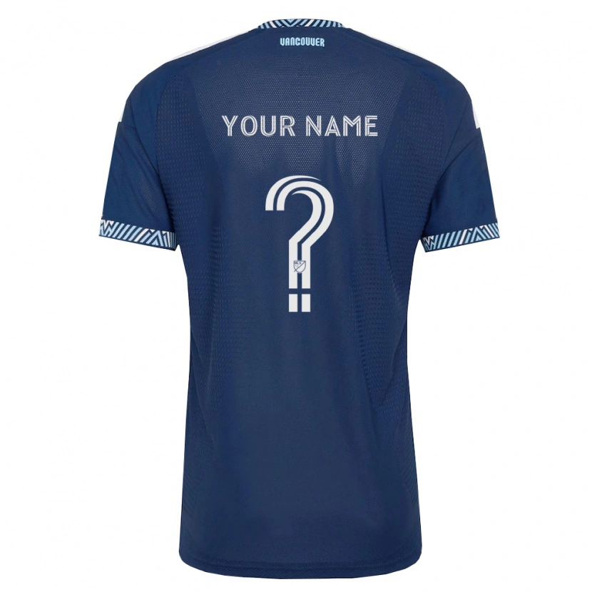 Danxen Homme Maillot Votre Nom #0 Bleu Foncé Blanc Tenues Extérieur 2026/27 T-Shirt