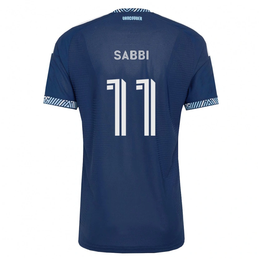 Danxen Homme Maillot Emmanuel Sabbi #11 Bleu Foncé Blanc Tenues Extérieur 2026/27 T-Shirt
