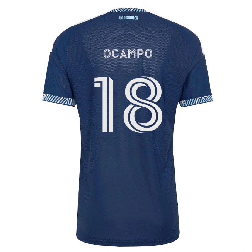 Danxen Homme Maillot Édier Ocampo #18 Bleu Foncé Blanc Tenues Extérieur 2026/27 T-Shirt