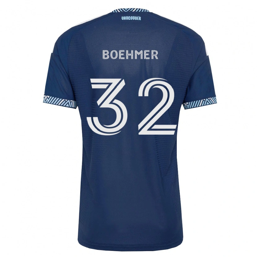 Danxen Homme Maillot Isaac Boehmer #32 Bleu Foncé Blanc Tenues Extérieur 2026/27 T-Shirt