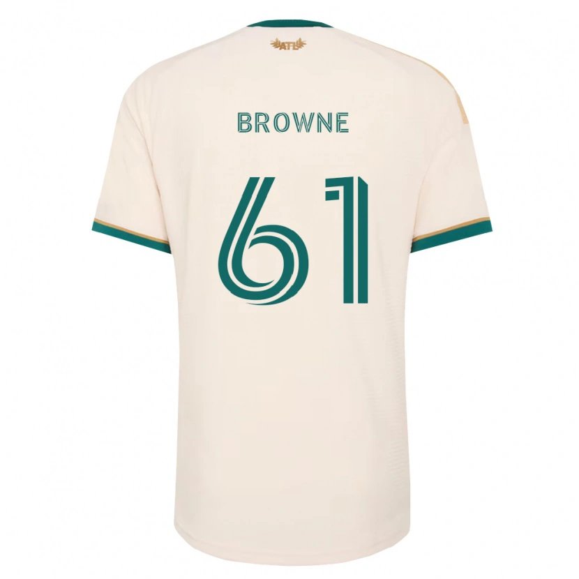 Danxen Homme Maillot Adedamola Browne #61 Vert Champagne Tenues Extérieur 2026/27 T-Shirt