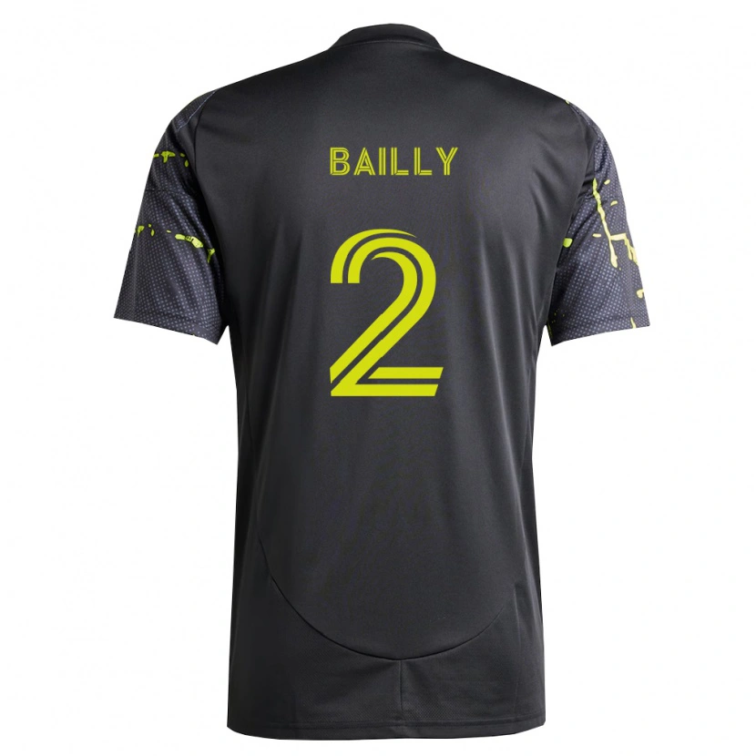 Danxen Homme Maillot Eric Bailly #2 Jaune Fluo Noir Tenues Extérieur 2026/27 T-Shirt