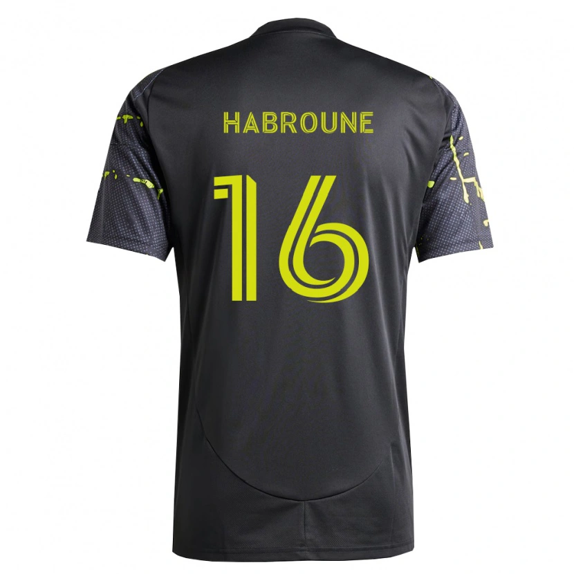 Danxen Homme Maillot Taha Habroune #16 Jaune Fluo Noir Tenues Extérieur 2026/27 T-Shirt