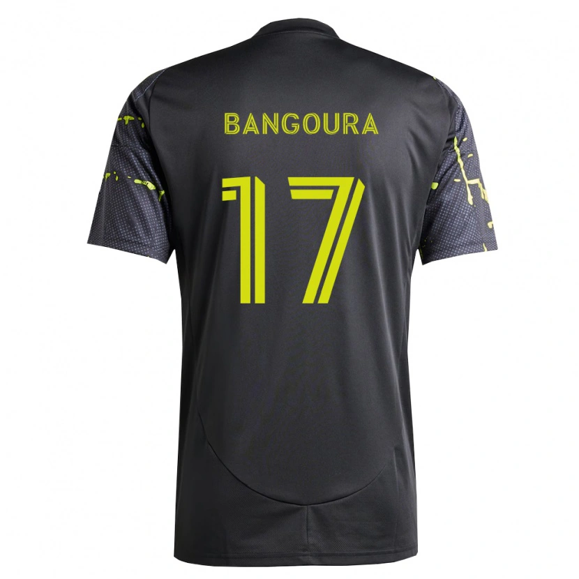 Danxen Homme Maillot Sekou Bangoura #17 Jaune Fluo Noir Tenues Extérieur 2026/27 T-Shirt