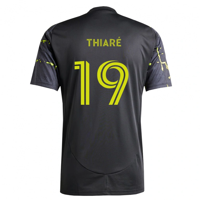Danxen Homme Maillot Jamal Thiaré #19 Jaune Fluo Noir Tenues Extérieur 2026/27 T-Shirt