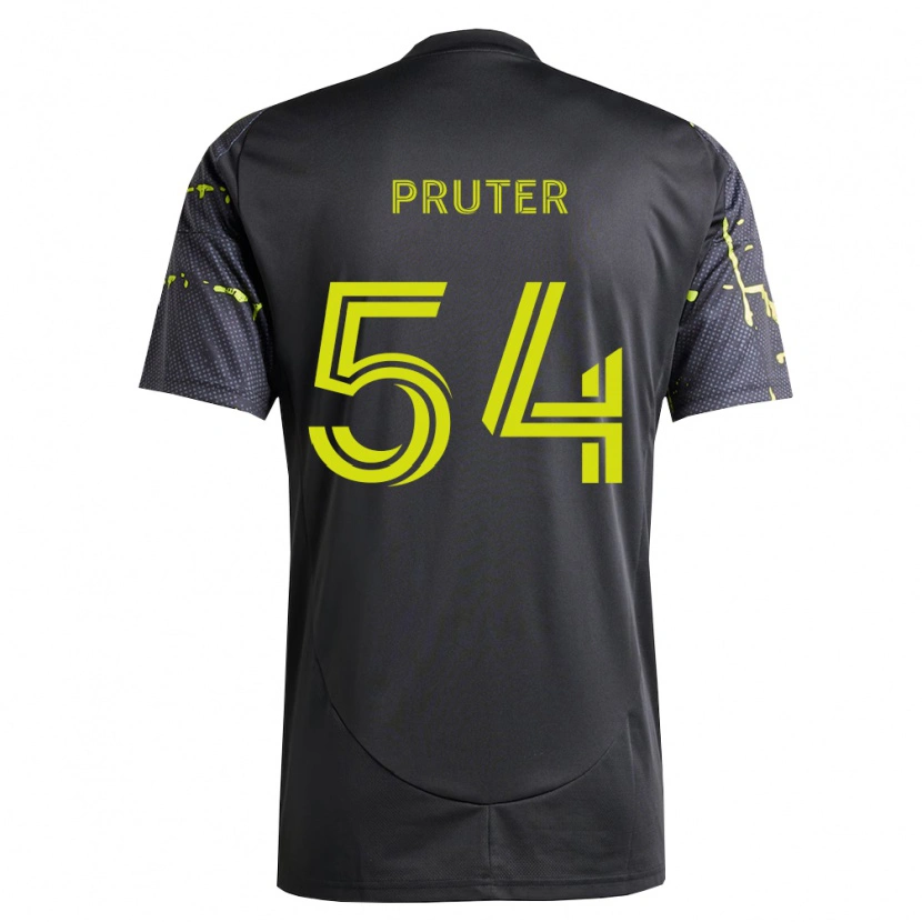 Danxen Homme Maillot Luke Pruter #54 Jaune Fluo Noir Tenues Extérieur 2026/27 T-Shirt