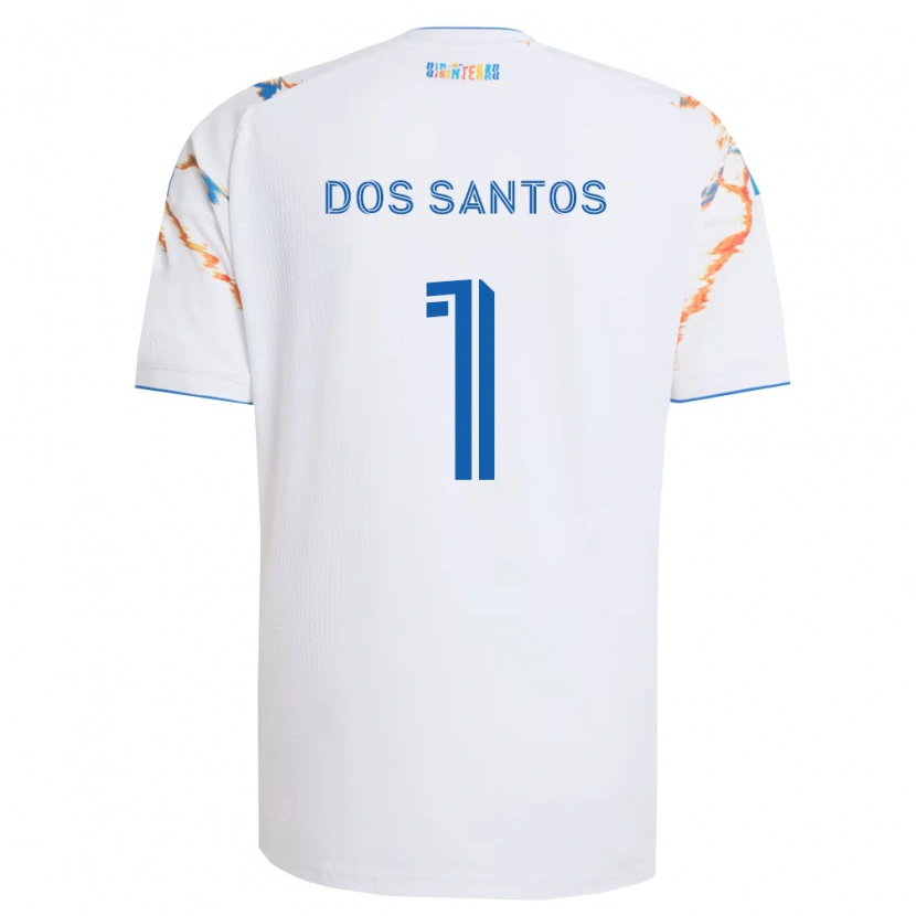 Danxen Homme Maillot Cj Dos Santos #1 Blanc Orange Bleu Tenues Extérieur 2026/27 T-Shirt