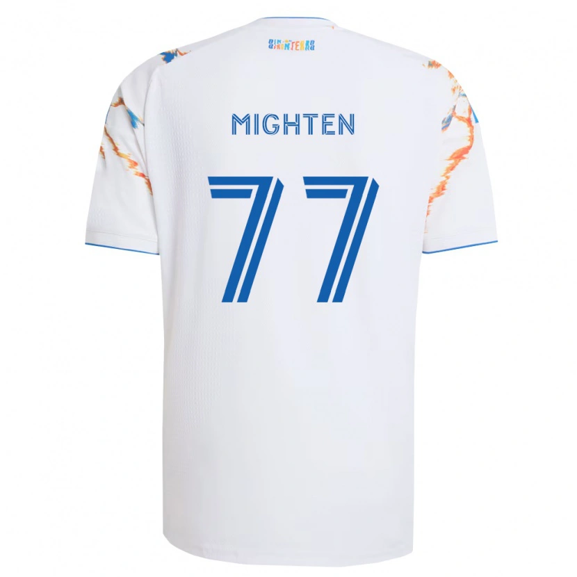 Danxen Homme Maillot Alex Mighten #77 Blanc Orange Bleu Tenues Extérieur 2026/27 T-Shirt
