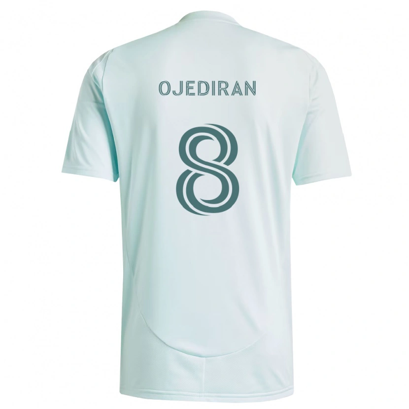 Danxen Homme Maillot Hamzat Ojediran #8 Blanc Vert Clair Tenues Extérieur 2026/27 T-Shirt