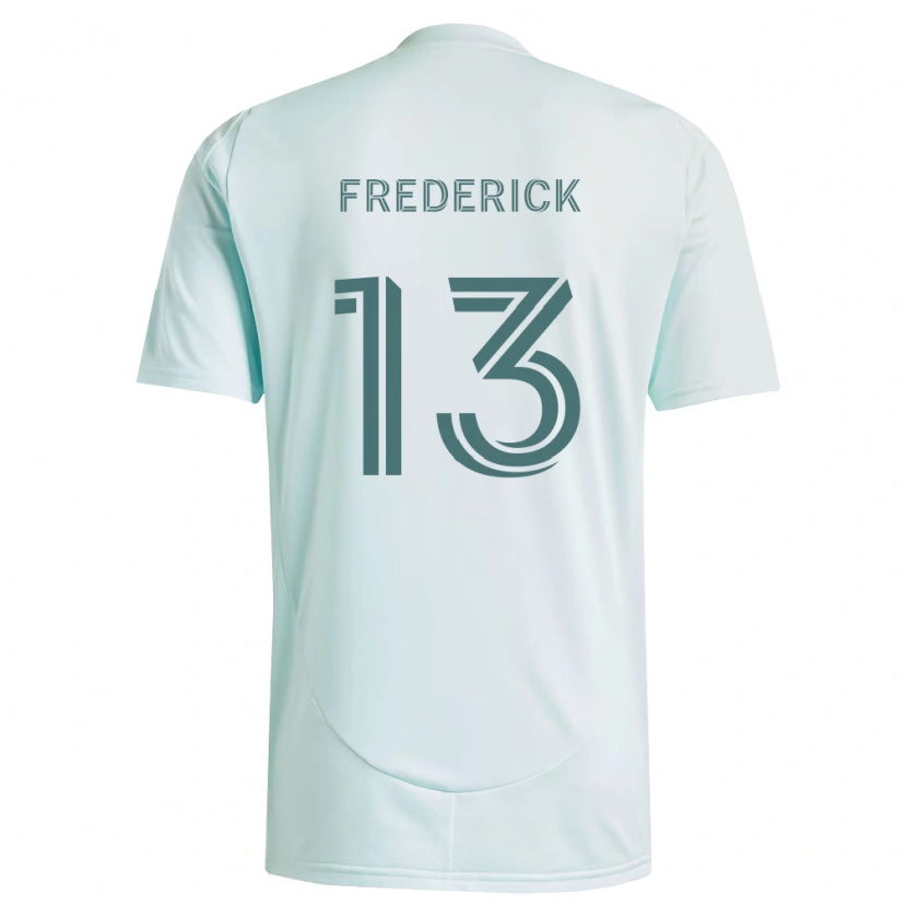 Danxen Homme Maillot Wayne Frederick #13 Blanc Vert Clair Tenues Extérieur 2026/27 T-Shirt