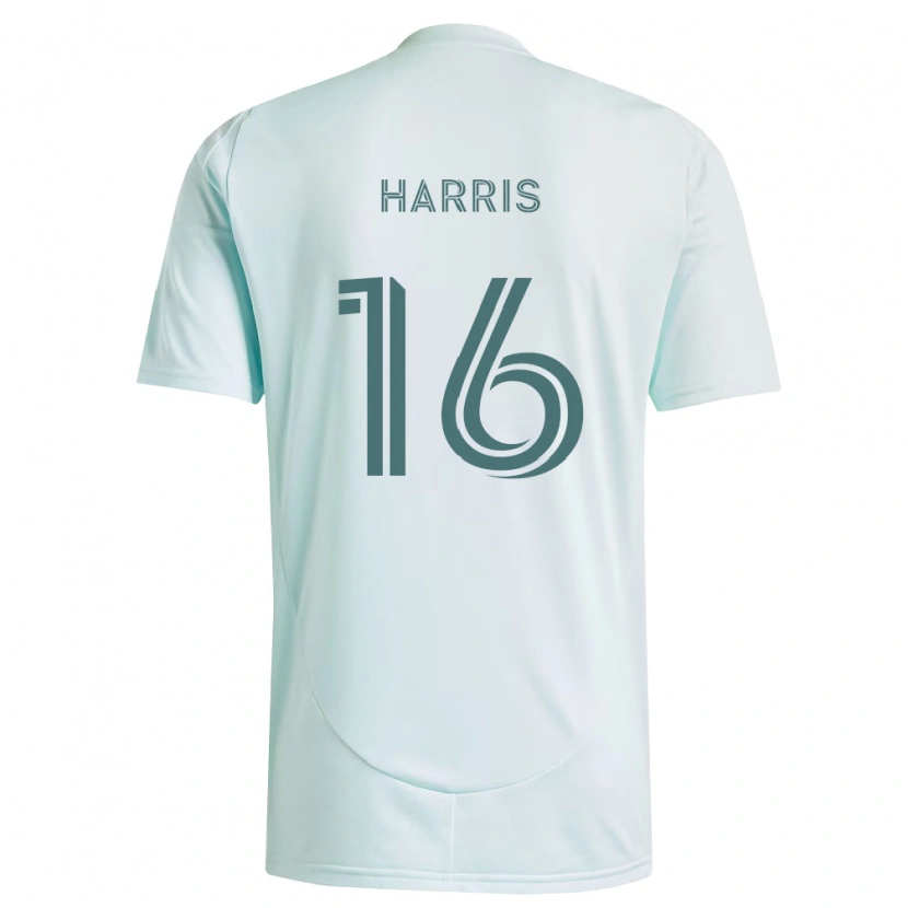 Danxen Homme Maillot Alex Harris #16 Blanc Vert Clair Tenues Extérieur 2026/27 T-Shirt