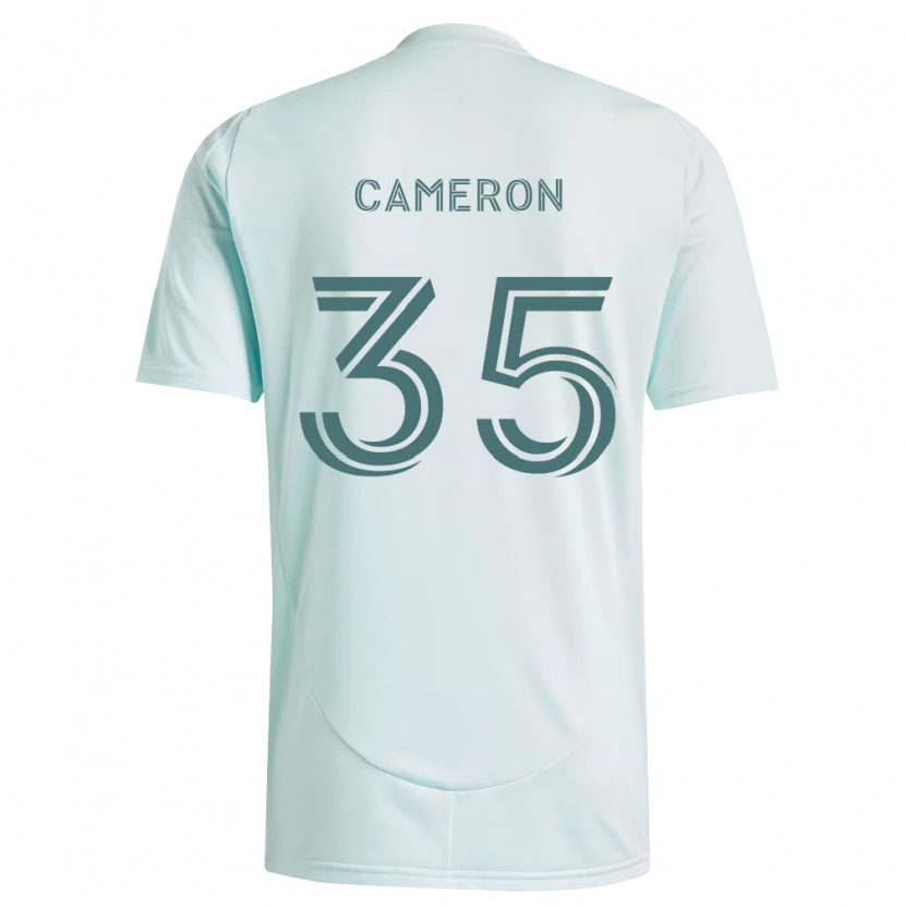 Danxen Homme Maillot James Cameron #35 Blanc Vert Clair Tenues Extérieur 2026/27 T-Shirt