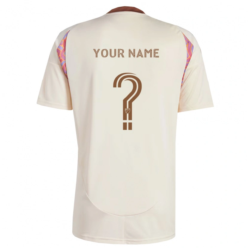 Danxen Homme Maillot Votre Nom #0 Rose Blanc Cassé Tenues Extérieur 2026/27 T-Shirt