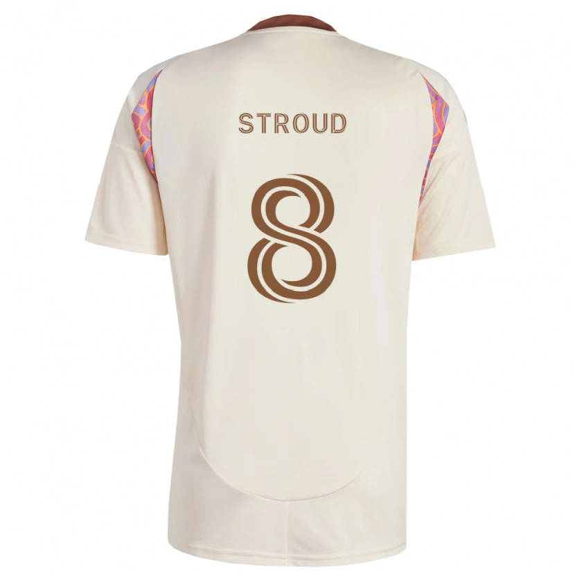 Danxen Homme Maillot Jared Stroud #8 Rose Blanc Cassé Tenues Extérieur 2026/27 T-Shirt