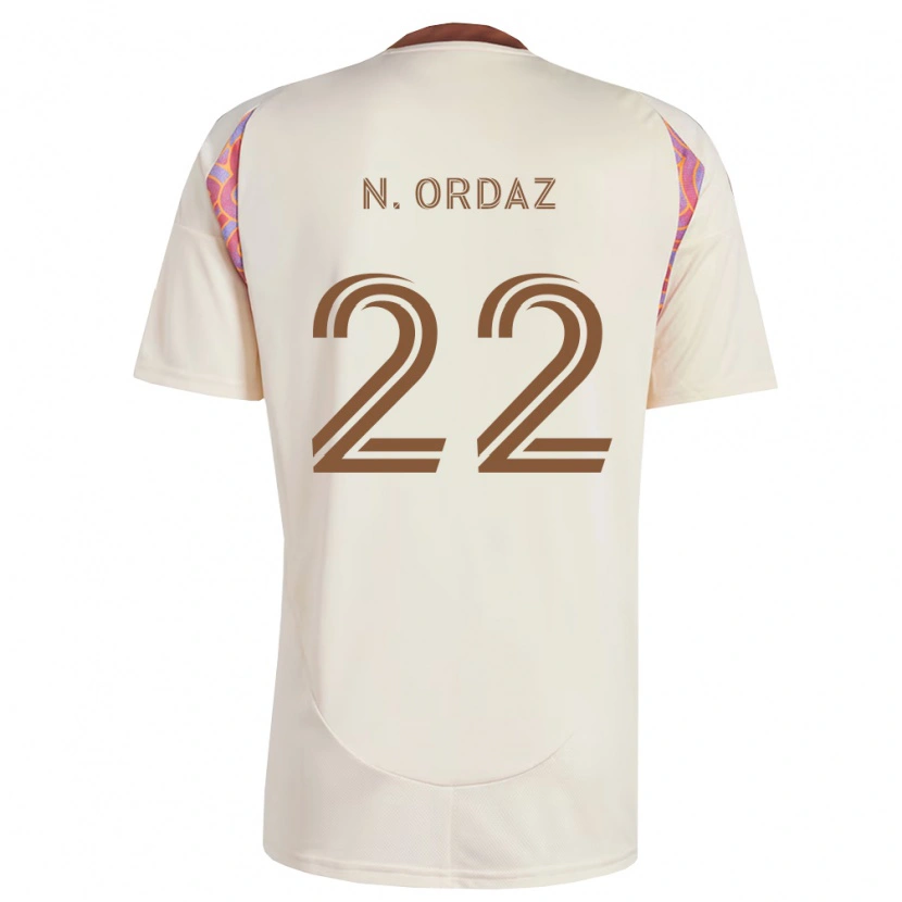 Danxen Homme Maillot Nathan Ordaz #22 Rose Blanc Cassé Tenues Extérieur 2026/27 T-Shirt