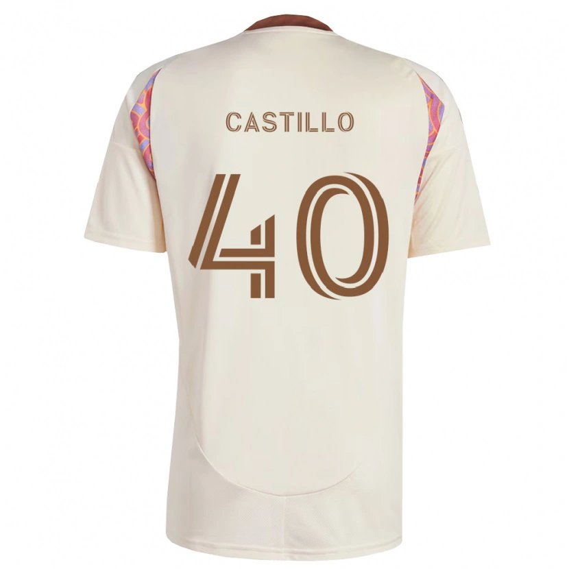 Danxen Homme Maillot Kamil Castillo #40 Rose Blanc Cassé Tenues Extérieur 2026/27 T-Shirt