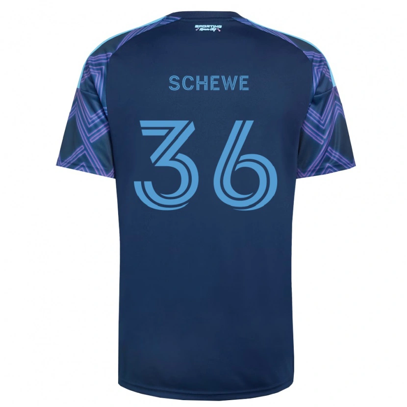 Danxen Homme Maillot Ryan Schewe #36 Bleu Royal Violet Tenues Extérieur 2026/27 T-Shirt
