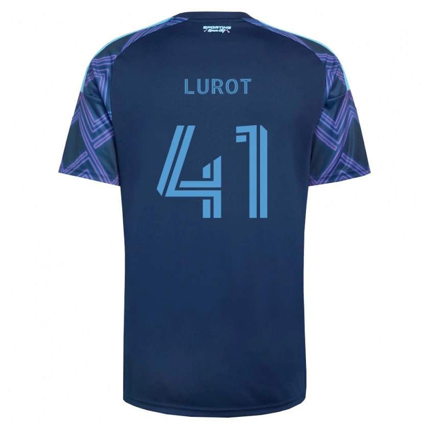 Danxen Homme Maillot Pierre Lurot #41 Bleu Royal Violet Tenues Extérieur 2026/27 T-Shirt