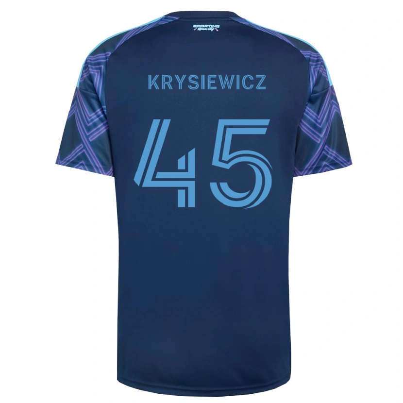 Danxen Homme Maillot Brady Krysiewicz #45 Bleu Royal Violet Tenues Extérieur 2026/27 T-Shirt
